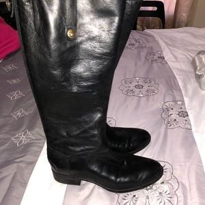 Black riding boots